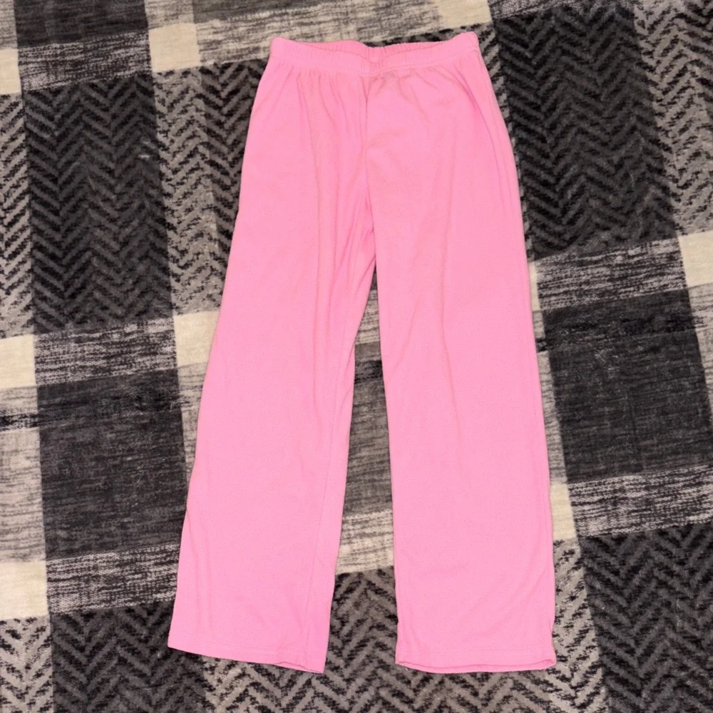 Shopkins Pink Pajama Set with Colorful Characters